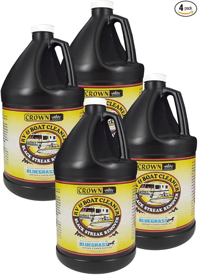 Crown RV and Boat Cleaner | 128 fl. oz. / 1 Gallon Bottles | 15 Second Cleaner | 4 PACK