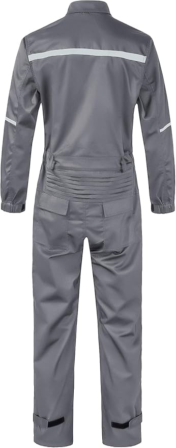 Mens Workwear Coveralls Multi Pockets Work Suit Mechanic Overalls Jumpsuits Unisex Long Sleeve Garage Coverall