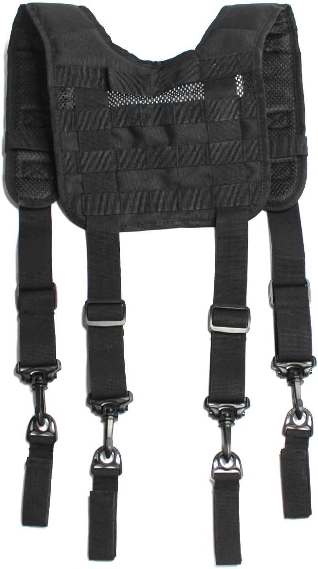 MELOTOUGH Tactical Outdoor H-Harness Duty Belt Suspenders (Battle Belt not Included)