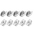 10 Pcs M5 Stainless Steel Single Wire Rope Clips, Simplex Bolt Cable Clamp for 3/16 Inch Diameter Wire Cable