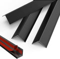 Aluminum Corner Guards L Molding Corner Guards with 90° Angle 35 X 1.6inch Stick Metal Corner Protector Molding for Wall Table Door Frame Protection and Decoration (3 Pack)