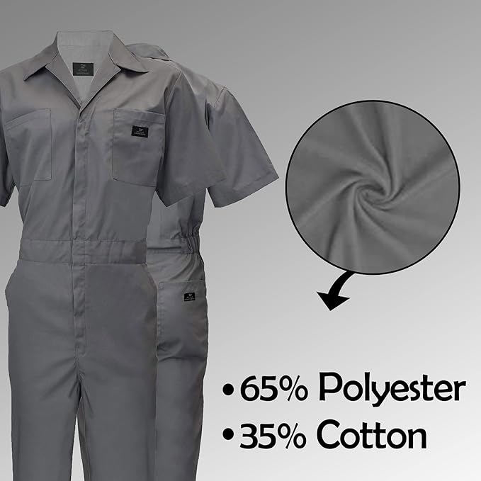 Coveralls Workwear Men Short Sleeve Coveralls