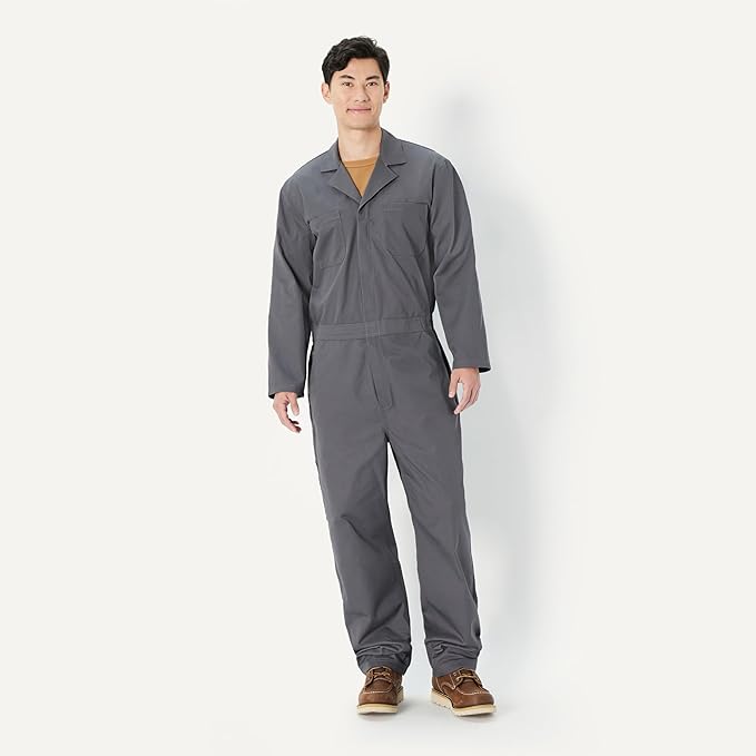 Amazon Basics Men's Men's Long Sleeve Workwear Coveralls