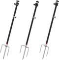 Trail & Game Camera Stand Mounts, 3-in-1 Aluminum, 360° Adjustable, Foldable, Compatible with 1/4''-20 Screw Devices for Trail Cameras, Solar Panels, Night Fishing Lights etc.(3 Pack)