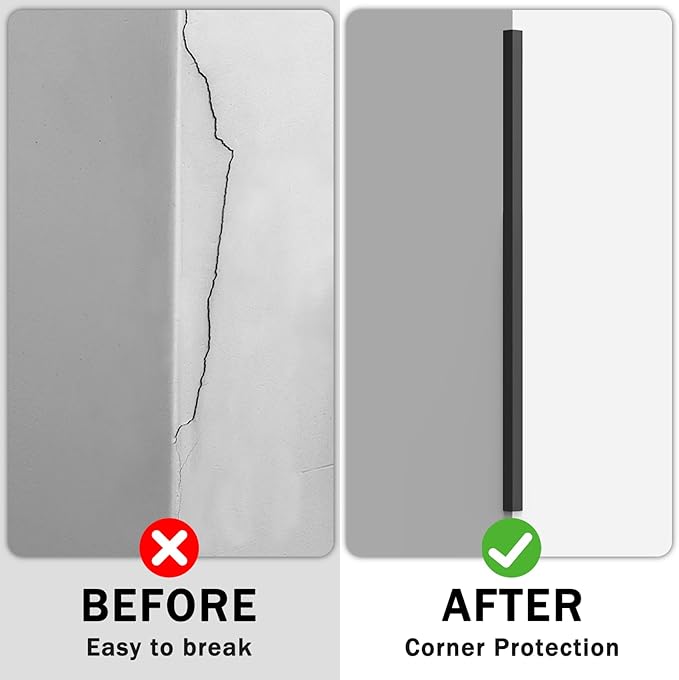 Aluminum Corner Guards L Molding Corner Guards with 90° Angle 35X 0.8inch Stick Metal Corner Protector Molding for Wall Table Door Frame Protection and Decoration (3 Pack)