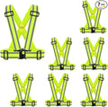 High Visibility Safety Vest | Reflective Running Gear for Walking,Cycling,Construction,Motorcycle|Men,Women(7PACK-XXL)