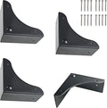Metal Box Corner Protector, 4pcs Corner Guard Desk Box Edge Safety Decorative Protector Safety Guard Cabinet Metal Edge Bumpers for Case Wooden Furniture Hardware