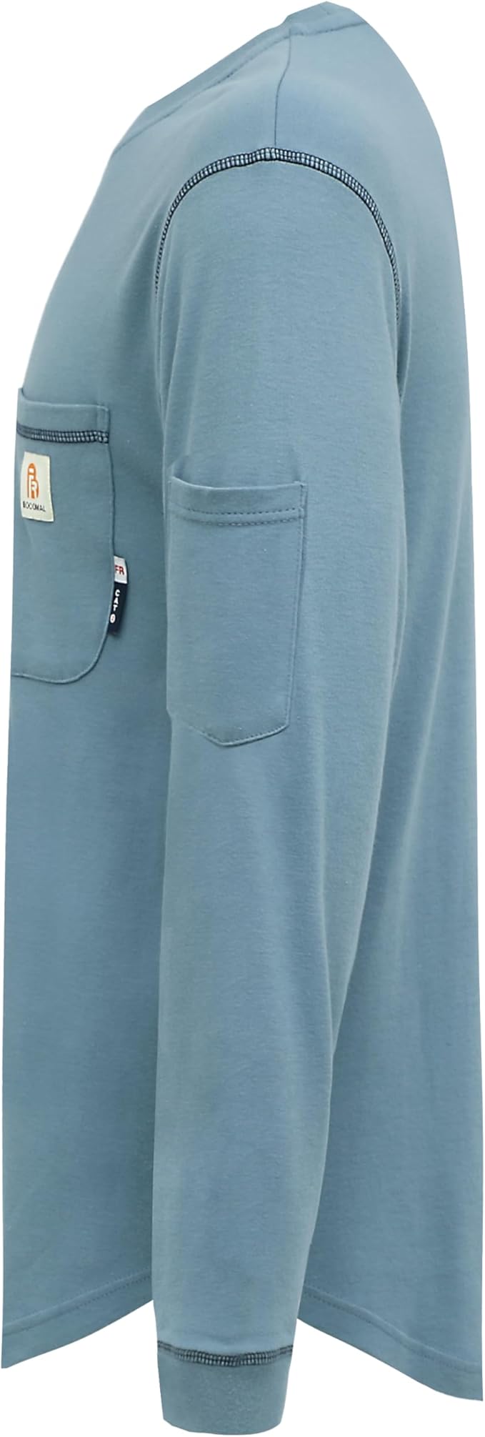 BOCOMAL FR Shirts for Men Lightweight Crew Long Sleeve Flame Resistant/Fire Retardant Shirt…