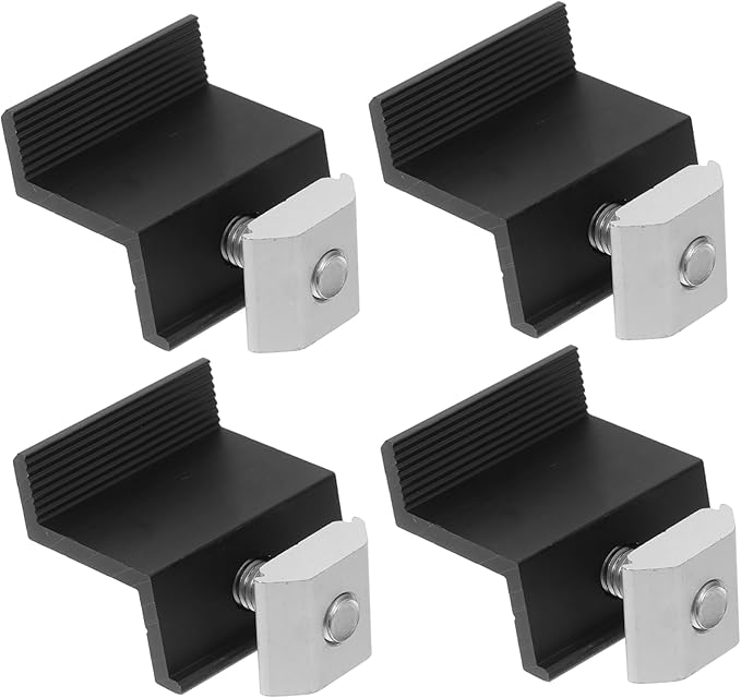 BESPORTBLE 4pcs Solar Panel Brackets Aluminum Tilt Mount Bracket Solar Ground Mount Panel Clamp for