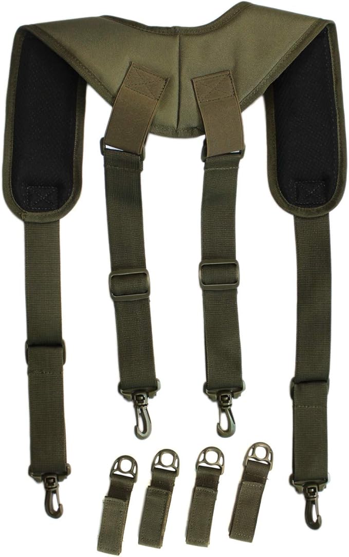MELOTOUGH Tactical Suspenders for Duty Belt Harness,Police Suspenders Duty belt Padded Adjustable
