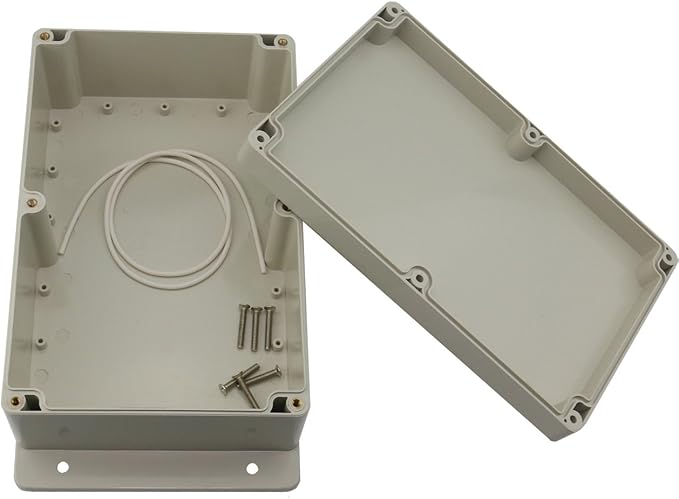 Ogrmar Plastic Dustproof IP65 Junction Box DIY Case Enclosure (9.1"x 6"x 3.5")