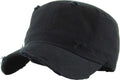 Funky Junque Distressed Military Hat – Newsboy Hats for Women, Short Brim Army Baseball Cap, Womens Cadet Hat Trendy Style