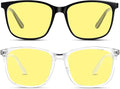 Night Vision Driving Glasses for Women & Men - Anti Glare Blue Light Blocking Computer Glasses with HD Clarity, Premium Protection | Nighttime Safety Eyewear for Screen Use & Road Travel