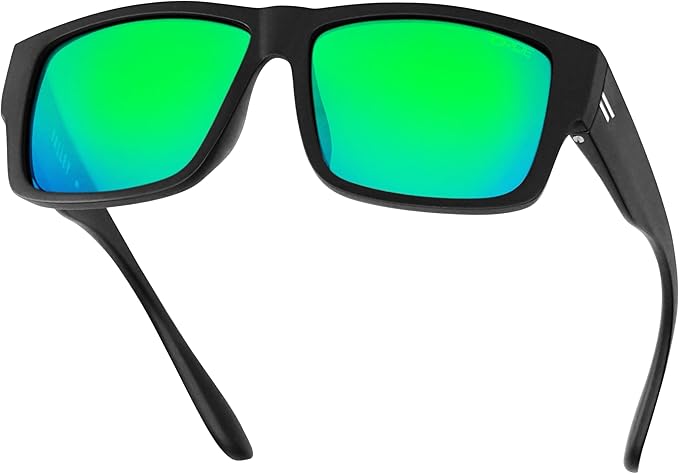 TOROE Z87+ Polarized Safety Sunglasses Matte Black TR90 Frame, ANSI Rated Lens