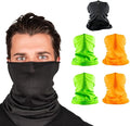 S A Company 5-Pack UV Face Shield | UV 30+ Multipurpose Neck Gaiter Balaclava for Adults | Multiple Color Packs