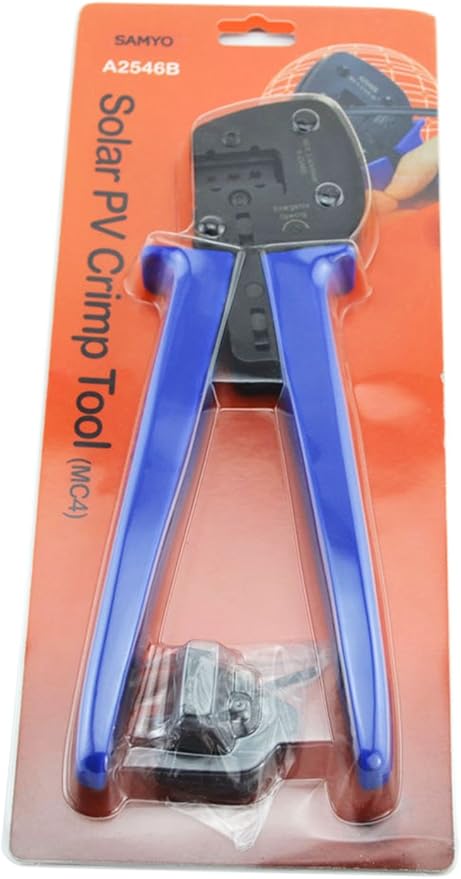 Samyo A-2546 MC4 Crimping Tools Crimper for Solar Panel PV Connectors Cables with Stripping and Cutting Function (26-10AWG)