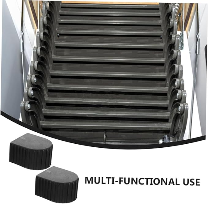 4pcs Non-Slip Ladder Caps Ladder Foot Protection Cushion Enhanced Safety for Telescopic Folding Thickened Aluminum Alloy with Fit