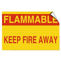 Fastasticdeals Flammable Keep Fire Away Style B Hazard Flammable Label Decal Sticker 7 Inches X 5 Inches