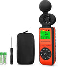 BTMETER BT-881W Heat Stress Meter Anemometer, Digital Indoor/Outdoor WBGT (Wet Bulb Globe Temperature) Meter with Wind Speed, Ambient Temp, Humidity Tester