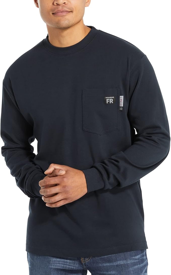Wolverine Men's Flame Resistant Long Sleeve Tee