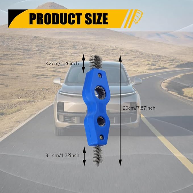 4 in 1 Car Battery Cleaning Brush, Battery Terminal Cleaner, Copper Pipes Cleaner Brush Tool, Auto Universal Interior and Exterior Battery Terminals Machine Parts Anti-Corrosion Battery Terminals