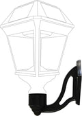 Gama Sonic Imperial Wall Bracket Kit for Outdoor Lights, 3 Inch Fitter