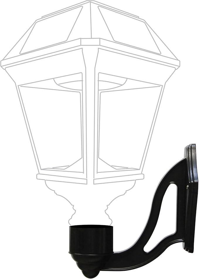 Gama Sonic Imperial Wall Bracket Kit for Outdoor Lights, 3 Inch Fitter