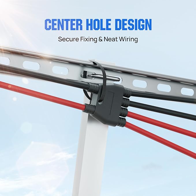 ECO-WORTHY Integrated Solar Connector 2-8 Y Branch Parallel PV Adapter Cable Wire Plug Tool Kit for Solar Panel(M/FFFF+F/MMMM)