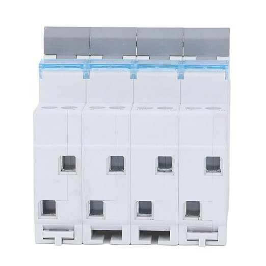 63A 4 Pole DIN Rail Transfer Switch, 400V AC Dual Power Manual Changeover Isolator Switch for Generator Backup, Solar PV System
