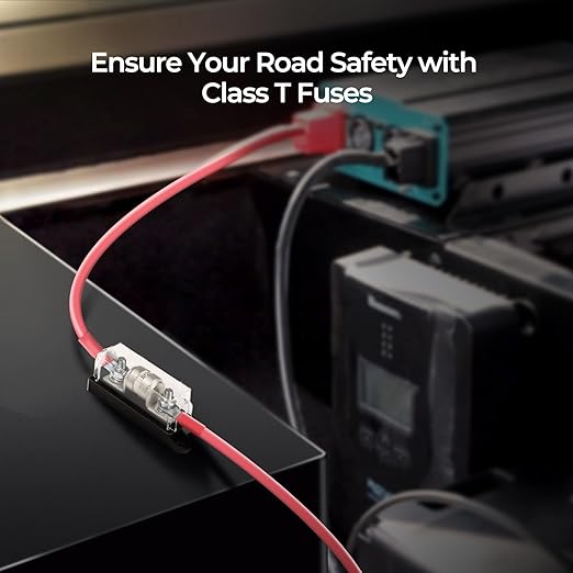 Renogy 150A Class T Fuse Holder 250V AC/DC Fuse Block for Inverter and High- Power Appliances in Marine Boats, Cars, Trucks, RVs