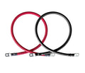 2/0 AWG 2/0 Gauge Red + Black Pure Copper Battery Inverter Cables Solar, RV, Car, Boat 7 feet 3/8" Cable Lugs