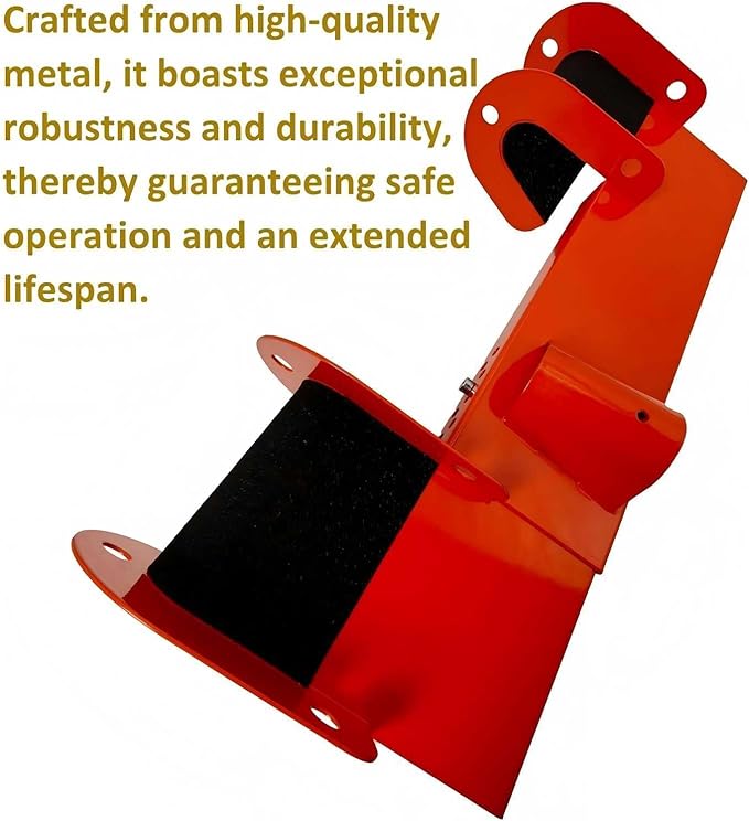Ladder Helper, Heavy Duty Steel Gutter Guard Ladder Stabilizer, Safeguard Your Gutters During Painting and Roof Access, Adjustable Width Range, Ladder Stand Off for Gutters, 1 Pack, Orange