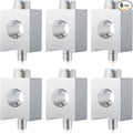 Blulu 6 Pieces #4-2/0 Neutral Lug Kit Circuit Breaker Ground Lugs Aluminum Grounding Lugs for Electrical Connections(6 Pieces, 4-2/0)