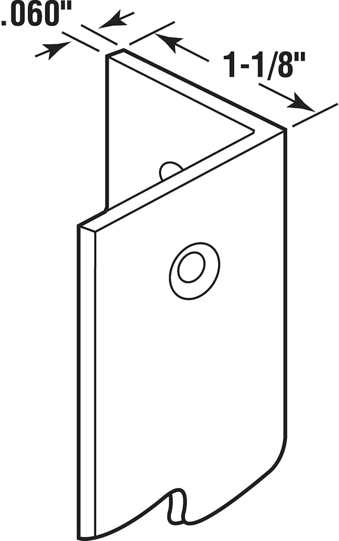 Prime-Line MP9130 Corner Shield Perforated, 1-1/8 In. x 48 in, Vinyl Construction, Clear, Fasteners Included (5 Pack)