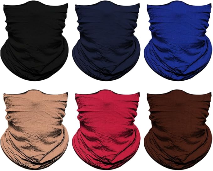 Venswell Neck Gaiter Face Mask Men Women,Seamless Bandana Rave Face Cover Scarf Mask,Balaclava,Headband, Head Wrap,Headwear