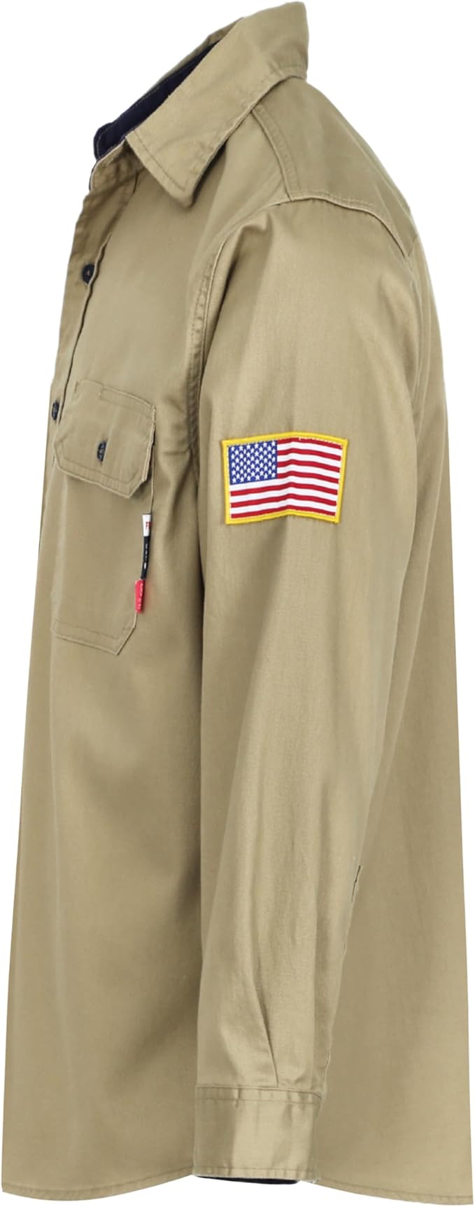 BOCOMAL FR Shirts for Men Flame Resistant Light Weight NFPA2112 Fire Retardant Welding Shirt Water & Oil Repellent Finish