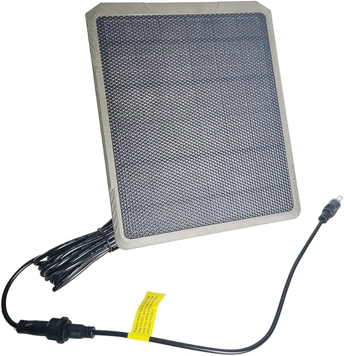 GardePro SP350 Solar Panel with 5200mAh Battery for Trail Cameras, Compatible with A3, E5, A50, E6, E8, X50S, E6 2.0 Pro, X66 Pro & More