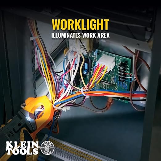 Klein Tools CL445 HVAC Clamp Meter, Auto-Ranging TRMS, NCVT, Measures Voltage, Current, Temperature, Micro Amps, InRush and More