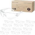 TICONN Clear Safety Glasses for Men, Safety Goggles with Scratch Impact Resistant Meets ANSI Z87.1 Standard