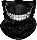 JOEYOUNG Skull Face Mask UV Sun Dust Neck Gaiter Bandana Headwear Motorcycle