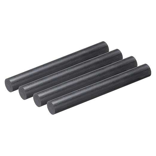MECCANIXITY Carbon Fiber Rod, 12mm x 100mm for RC Plane DIY Tool Wing Tube Quadcopter Arm, Pack of 4