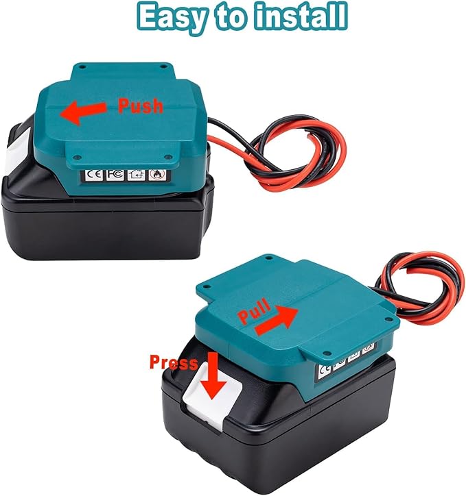 DC 18V to DC 12V Step Down Converter for Ridgid 18V Battery Adapter for Power Wheel Converter with Upgraded Low Voltage Protection for Golf Rc Car Truck Light (20A 240W)