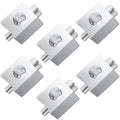 6 Pack #4–2/0 Aluminum Ground Lugs, Neutral Lug Kit for Circuit Breaker Panels, Tin-Plated Electrical Grounding Lugs with Screws