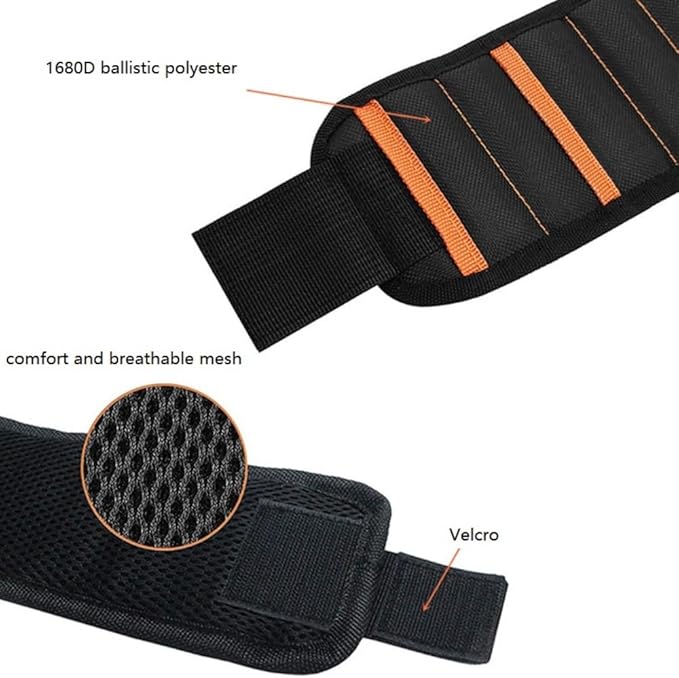 Magnetic Wristband for Tools, Telescoping Magnetic Pick Up Tool, Stocking Stuffers for Men, Gift for Men Women Husband (Ideal for Dad Birthday Father’s Day/Christmas Gift)