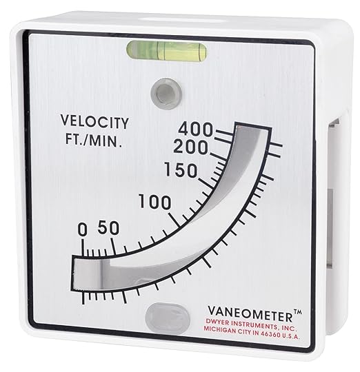 Dwyer® Vaneometer Swing Vane Anemometer, 480, 25-400 FPM