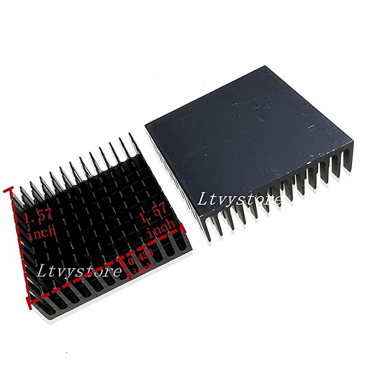 21PCS 40mm *40mm *11mm Heatsink Cooling Fin Radiator Cooler Heat Sink for Cooling TEC1-12706 Thermoelectric Peltier Cooler