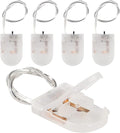 Alinan 5pcs Button Battery Holder Coin Cell Battery Holder with Switch CR2032 1 X 3V Battery Holder Battery Storage Boxes Cover with Wires On ON-Off Switch Socket Container (Clear)