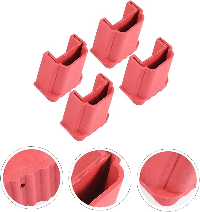 4pcs Non-Slip Ladder Rubber Covers Anti-Skid Foot Protectors for Step and Extension Ladders Durable and Wear-Resistant Floors and Reduce Noise