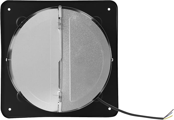 10 Inch Exhaust Fan, 110V 80W Industrial Axial Flow Fan Portable Ventilation Fan with Backdraft Damper, Wall Mount Utility Blower Ventilator Extractor for Garage Shops Kitchen, 2600RPM