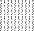 Mytee Products 20 Pack 18 inches Spiral Shed Anchor Kit w/Removable Eye Bolt - Steel Black Earth Auger Tent Stakes Heavy Duty Ground Screw Anchor for Securing Tents, Canopies, Tarps, Swing Sets